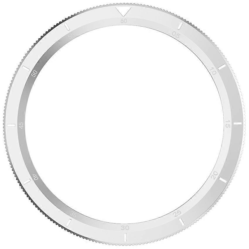 Replacement Bezel Metal Bezel Accessories for Xiaomi Watch S4/S4 eSIM/S3/S3 eSIM (Scale Silver)