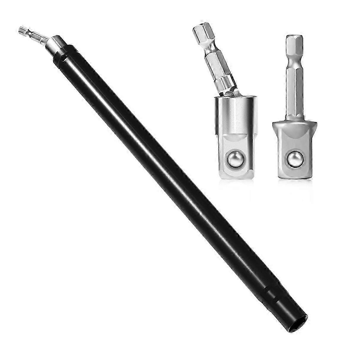 9/16inch Hollow Socket, Hollow Nut Driver with 0.64inch Hex Shank for Long Threaded Ceiling Bolts Fastening Applications