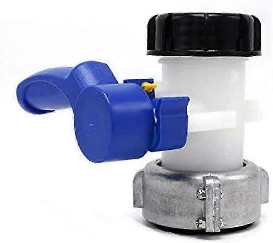 Spare butterfly valve for IBC tank up to 1000 L or cistern,with adapter for DN50 flange(75 mm,aluminium)