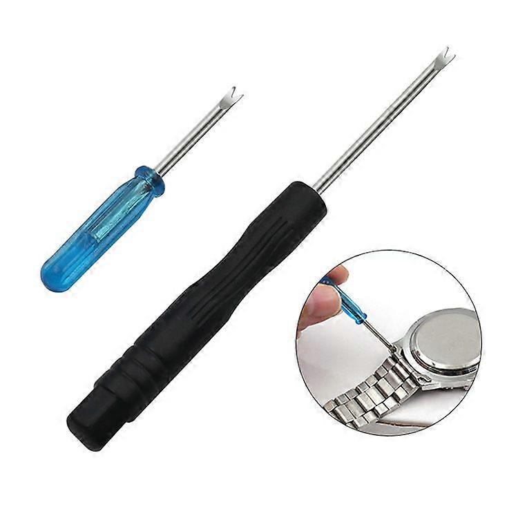Screwdriver 2pcs- watch strap adjustment watch repair tool 2.0mm single head raw ear batch remove watch strap