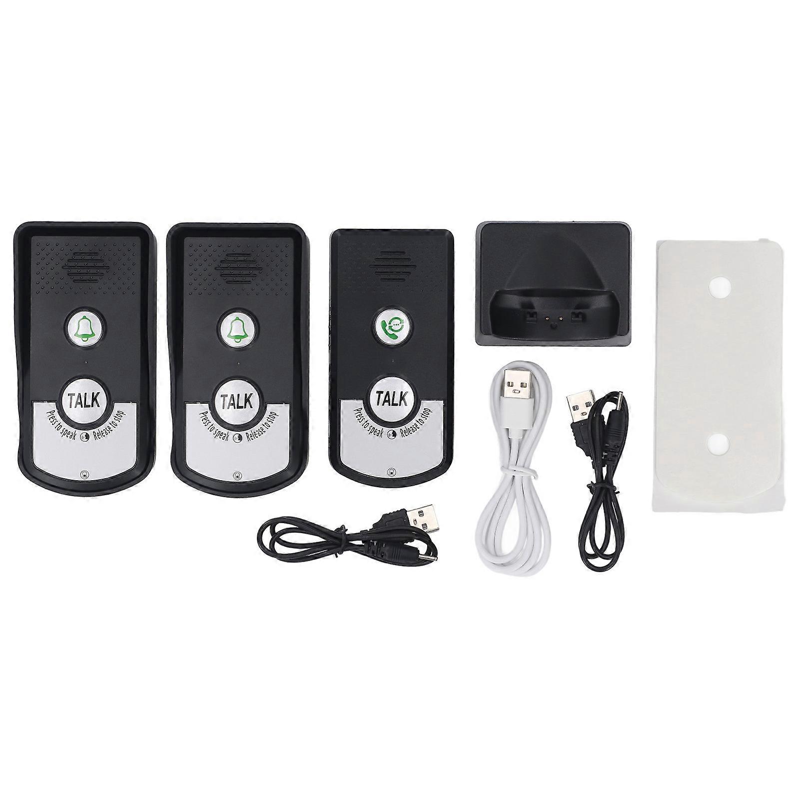 Wireless Voice Intercom 410 To 490MHz IP54 Waterproof 1000m Distance Home Doorbell Intercom Kit