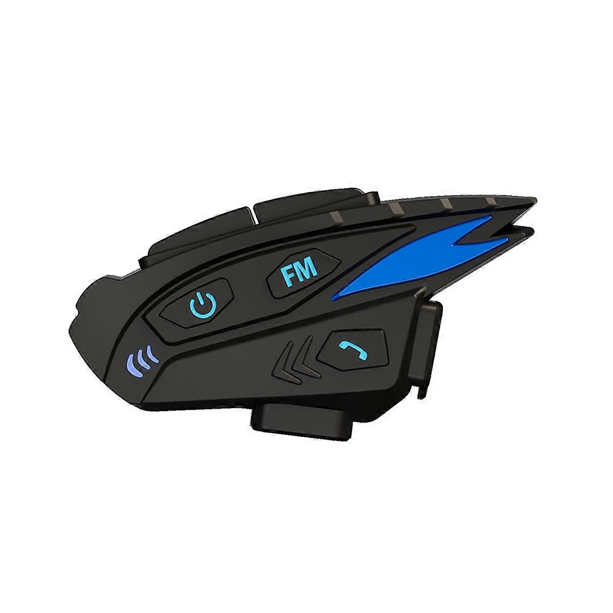 1SET Motorcycle Helmet Bluetooth Intercom Headset Music Sharing Noise Reduction FM 2-Rider Communic