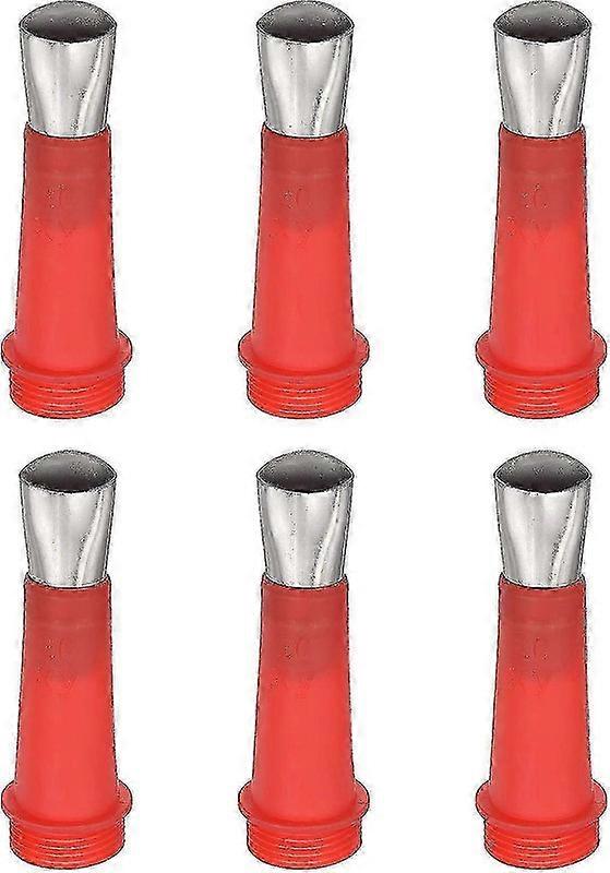 6 Pcs 20mm Width Nozzle Adapter, G3/4 Threaded Connector Reusable Caulk Nozzle Applicator For Sausage Caulking Gun Walkbee 1573 B