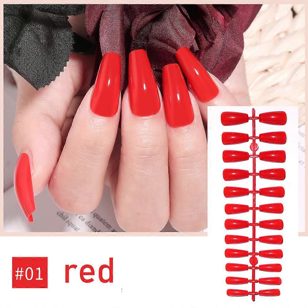 Solid Color Press-on Nails Sweet & Charming Reusable False Nails