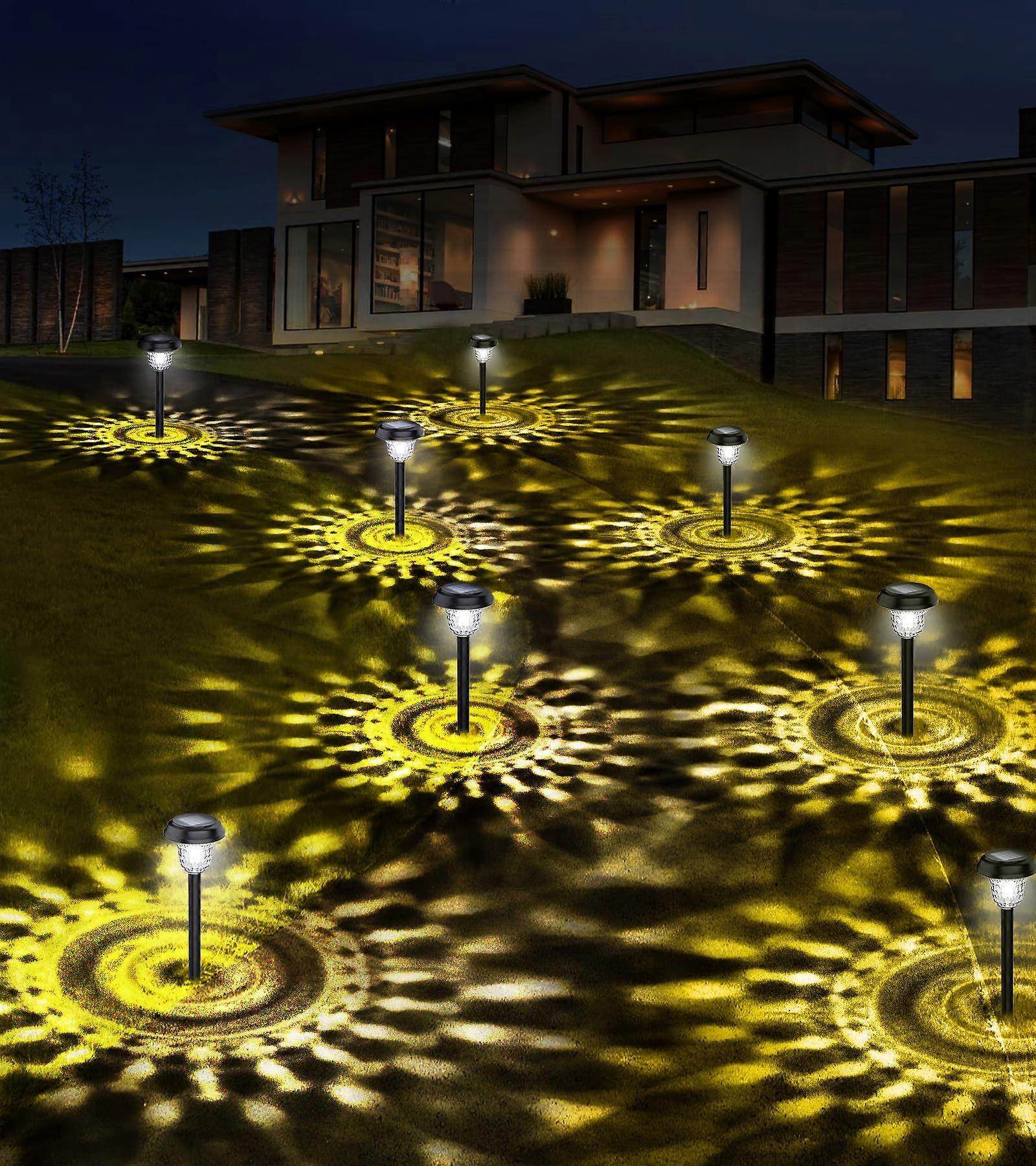 Super Bright Solar Lights Outdoor 10 Pack, Waterproof, Dusk to Dawn, Lasting Up to 12 Hours, Energy Efficient