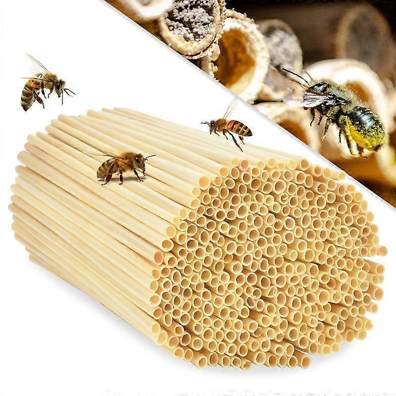 Lebanghui 600 x Nesting Sleeves for Wild Bees, 6 and 8 mm Diameter, Water-Repellent, Long Life, Nesting Aid, Accessories, Filling Material for Insect
