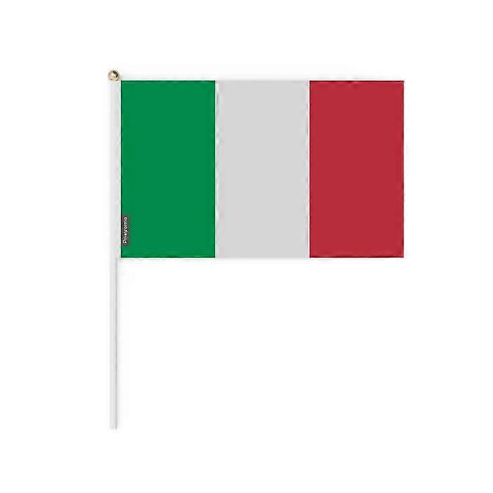 Mini Flag of Italy – 14 x 21 cm – Handheld – Polyester – 1 piece