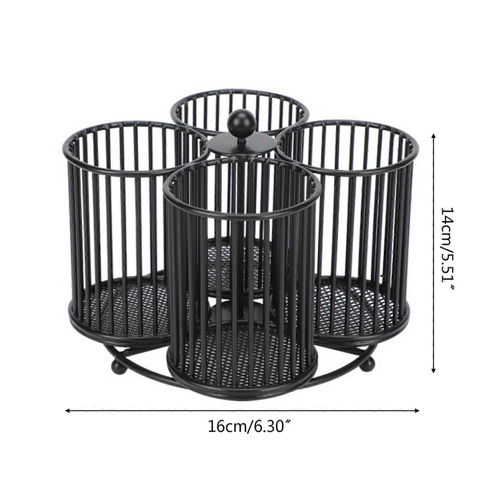 Mesh Pen Holder Cup Multi-grip Desk Organizer Rotating Pen Cup