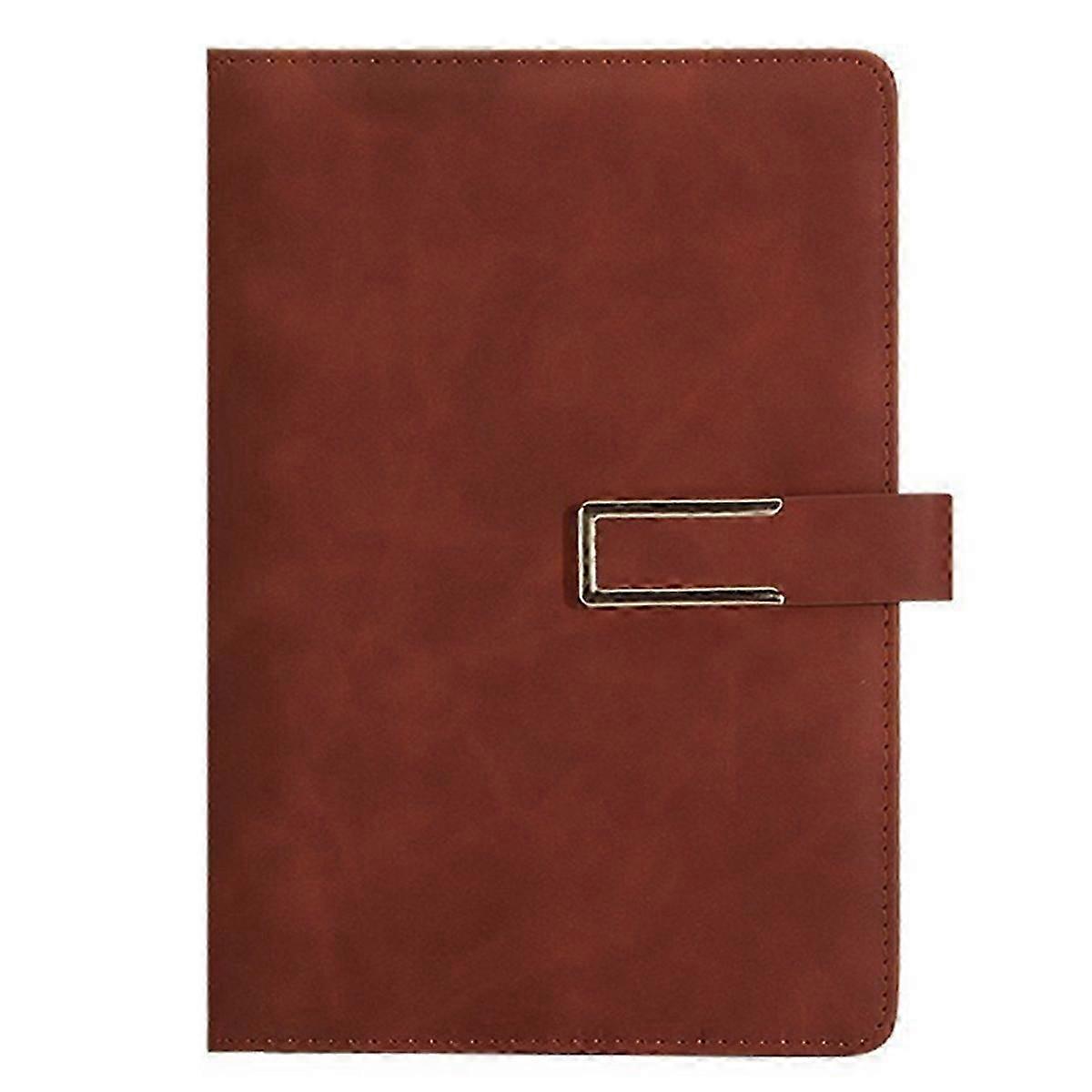 Retro A5 Leatherbound Notebook Soft Leather U-Shaped Magnetic Buckle Business Office Notebook Diary Notebook