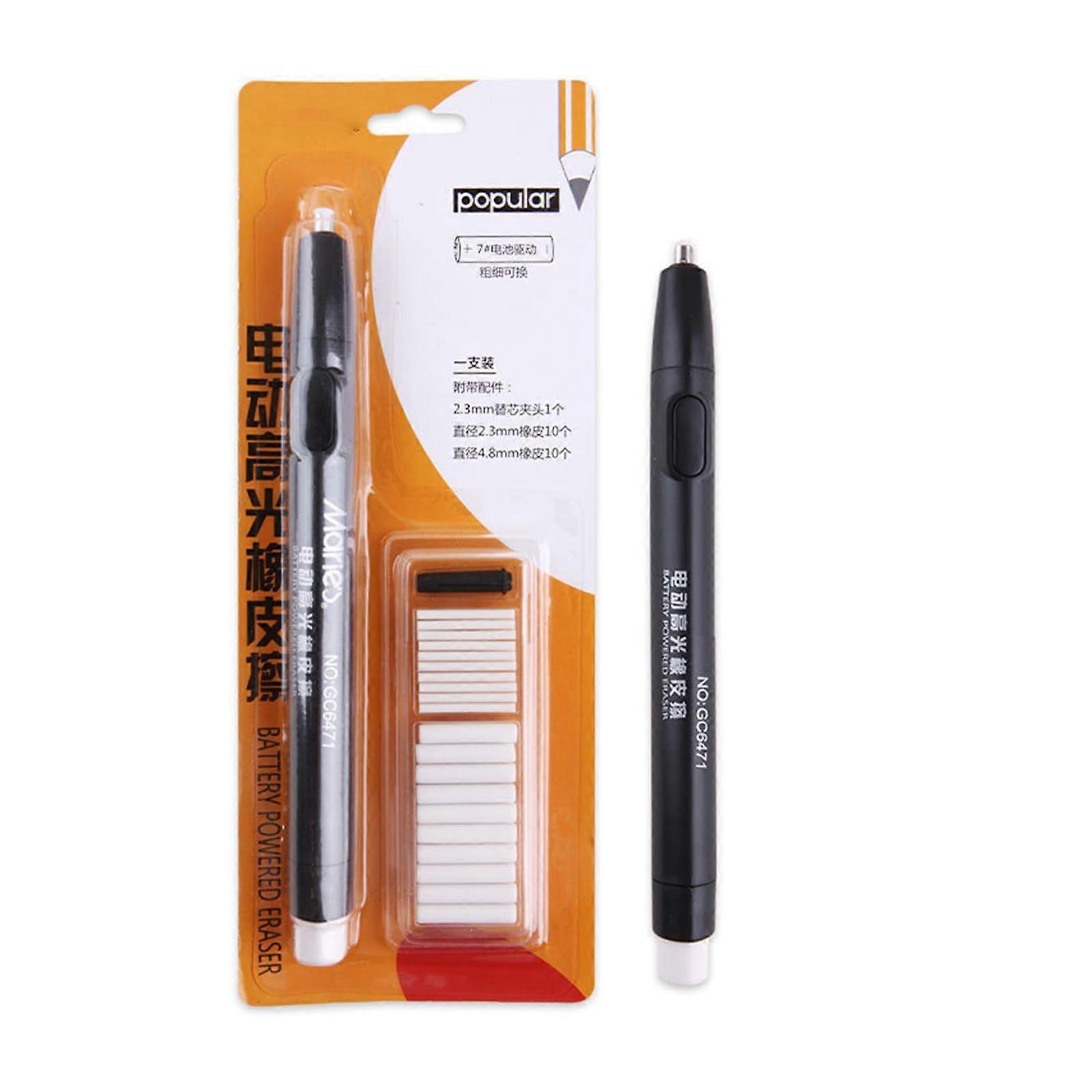 Doubleended electric eraser pencil sketch eraser with 20 refills for artists, drawing, sketching, illustration, tool