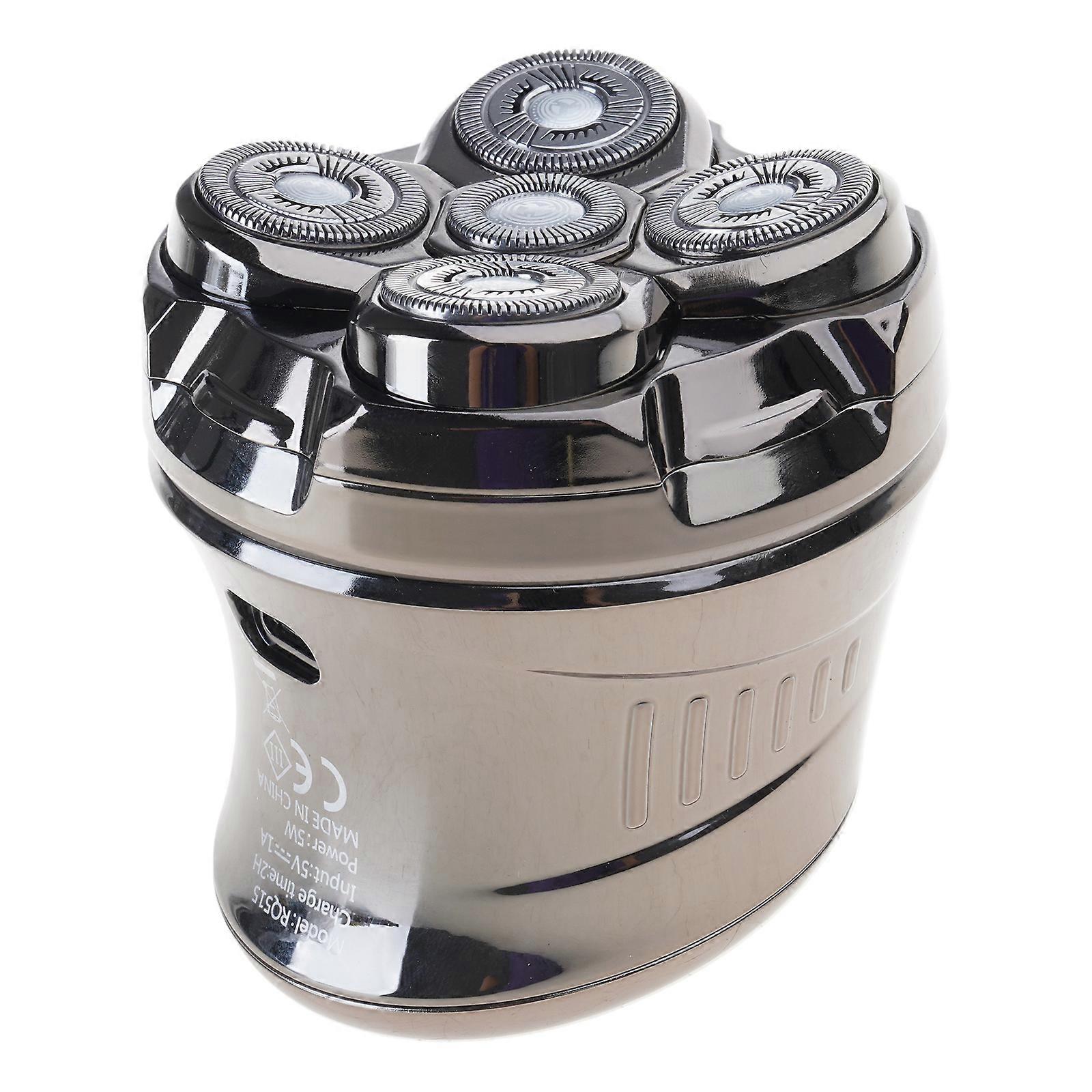 Powerful Electric Shaving Machine with 5 Floating Heads Washable Small Beard Shaver Suitable for Office and Travel
