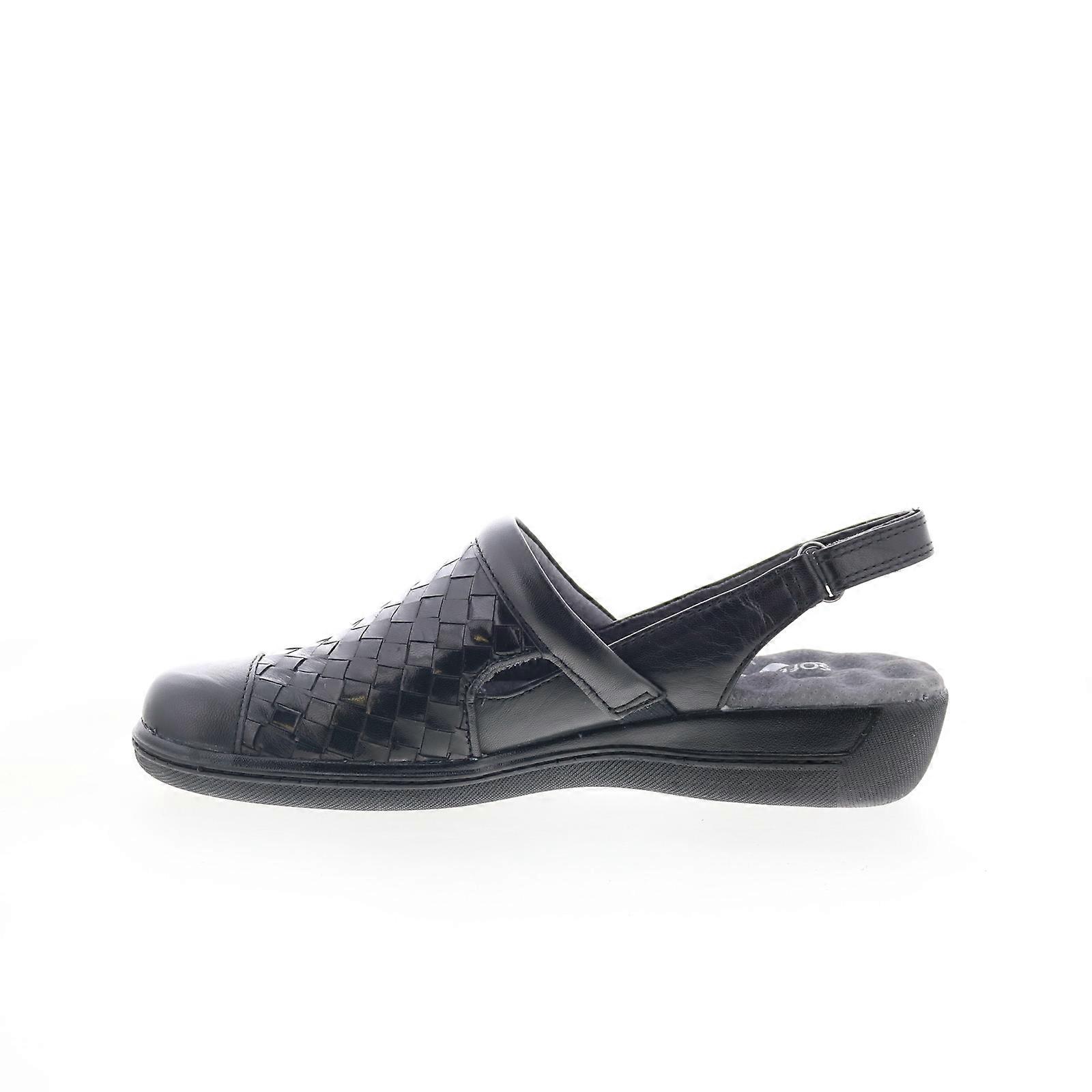 SoftWalk Women's Salina Woven Leather Mule - Adjustable Strap, Lightweight Sunshine Sole - View #10