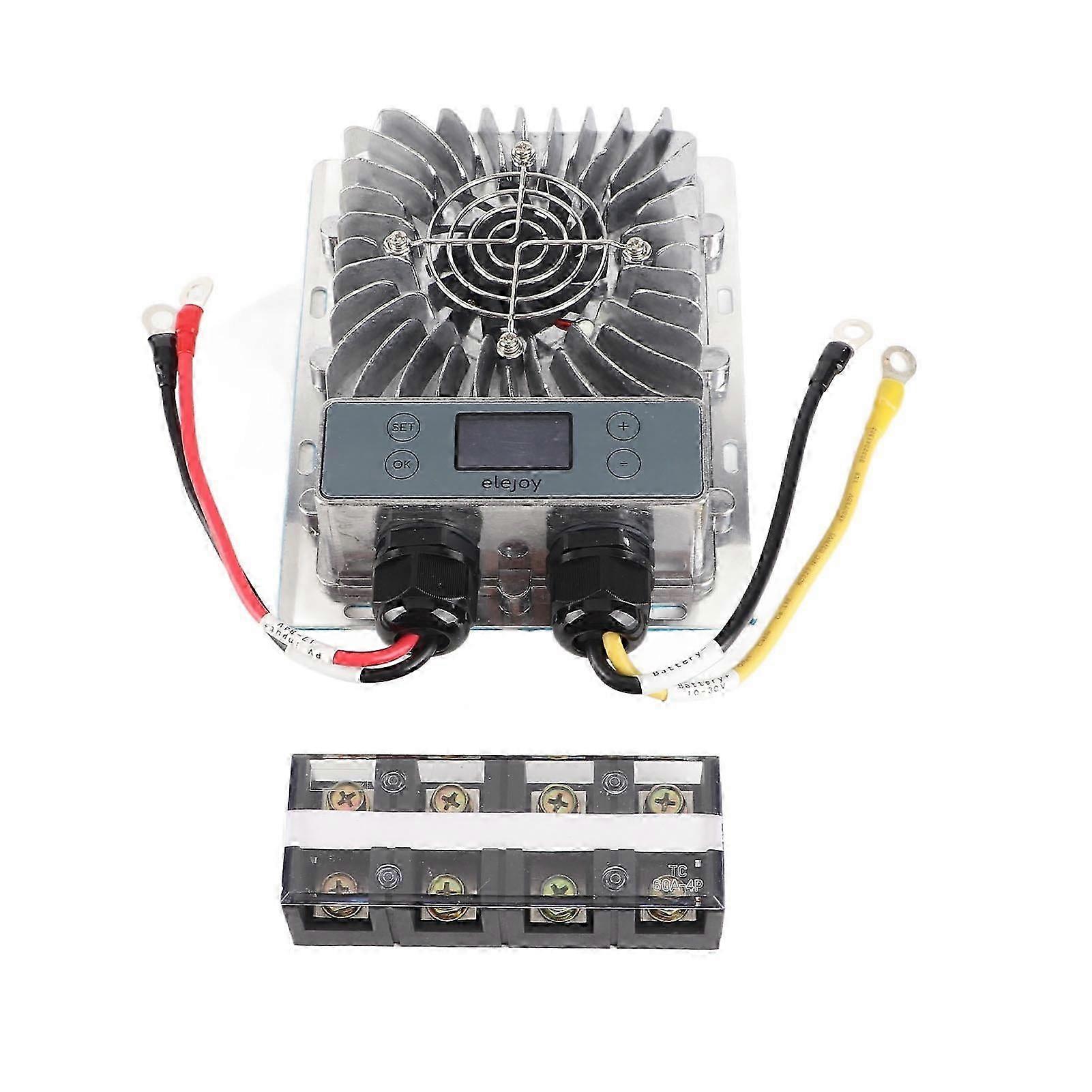 600W Buck Mppt Solar Charge Controller 10?30v Adjustable Solar Panel Regulator With Lcd Display