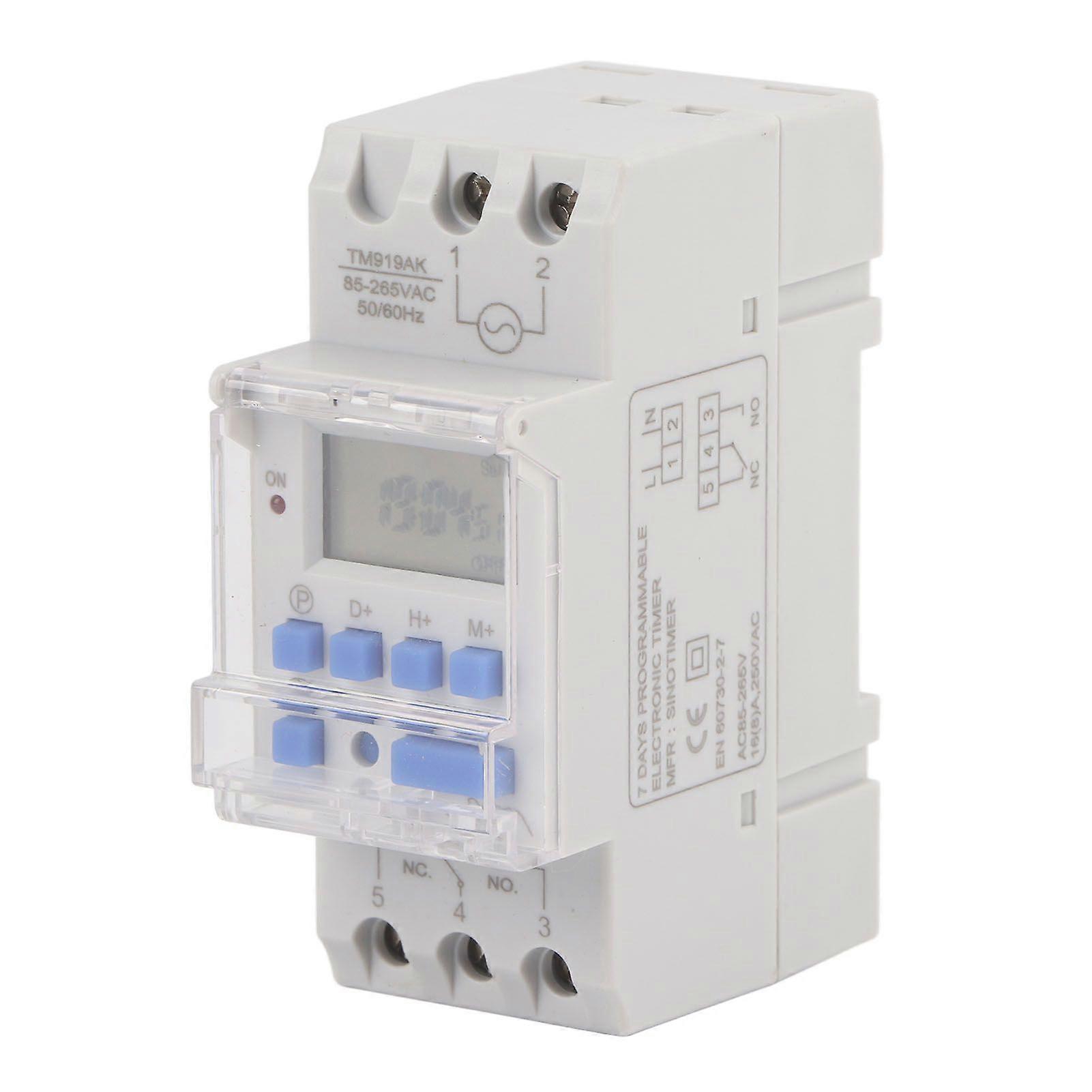 高品質 TM919AK 85~265V AC 16A LCD タイマー 7...