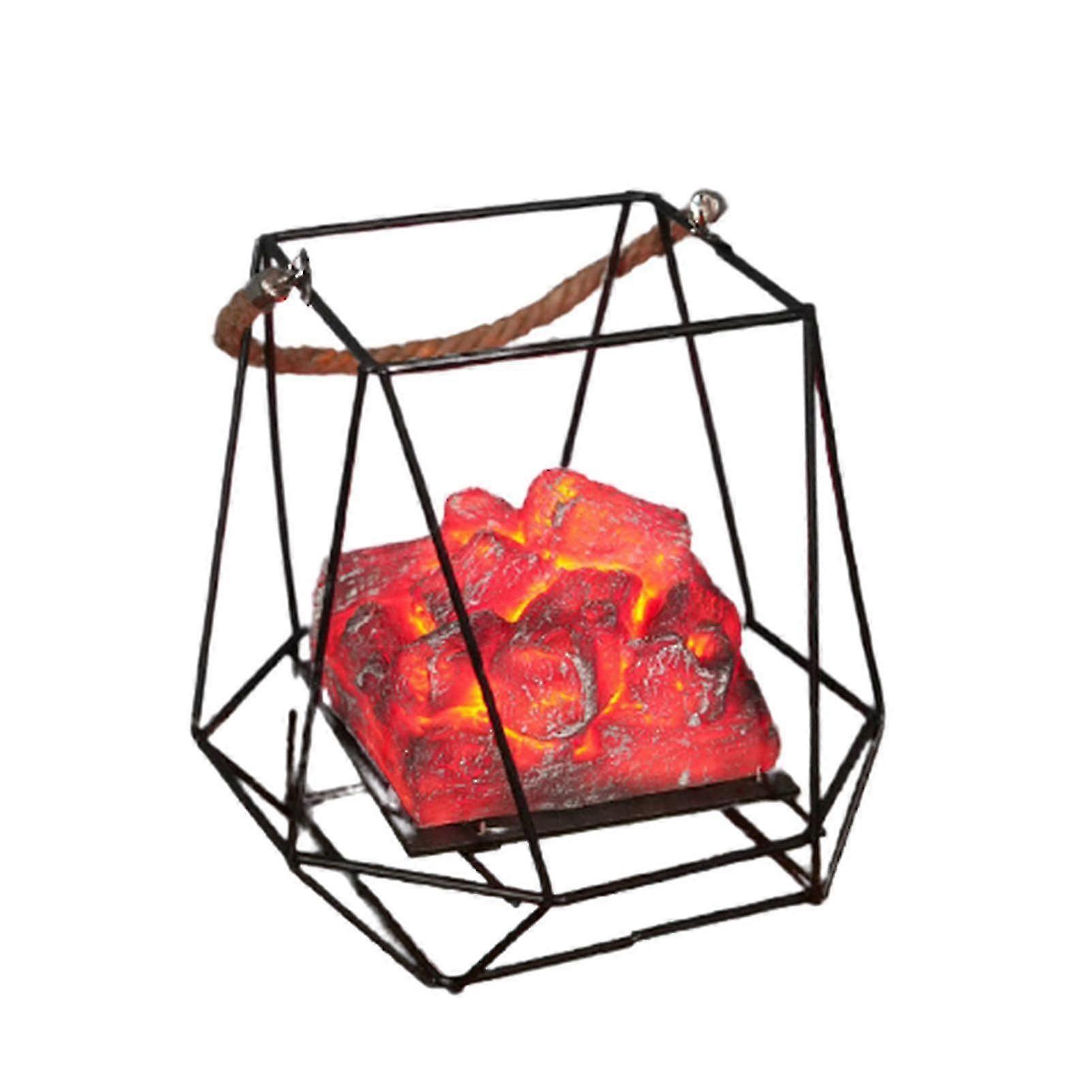 Halloween LED Charcoal Flame Light Hanging Fireplace Decor Hy-YUHAO-E