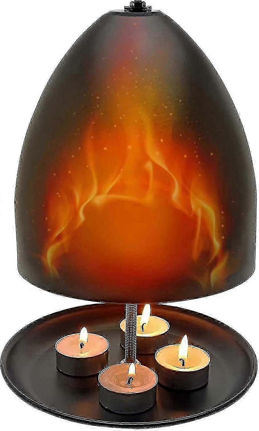 Radiateur chauffe-plat bougie en métal à double paroi pour une utilisation en intérieur dans l’étude, le bureau et le salon