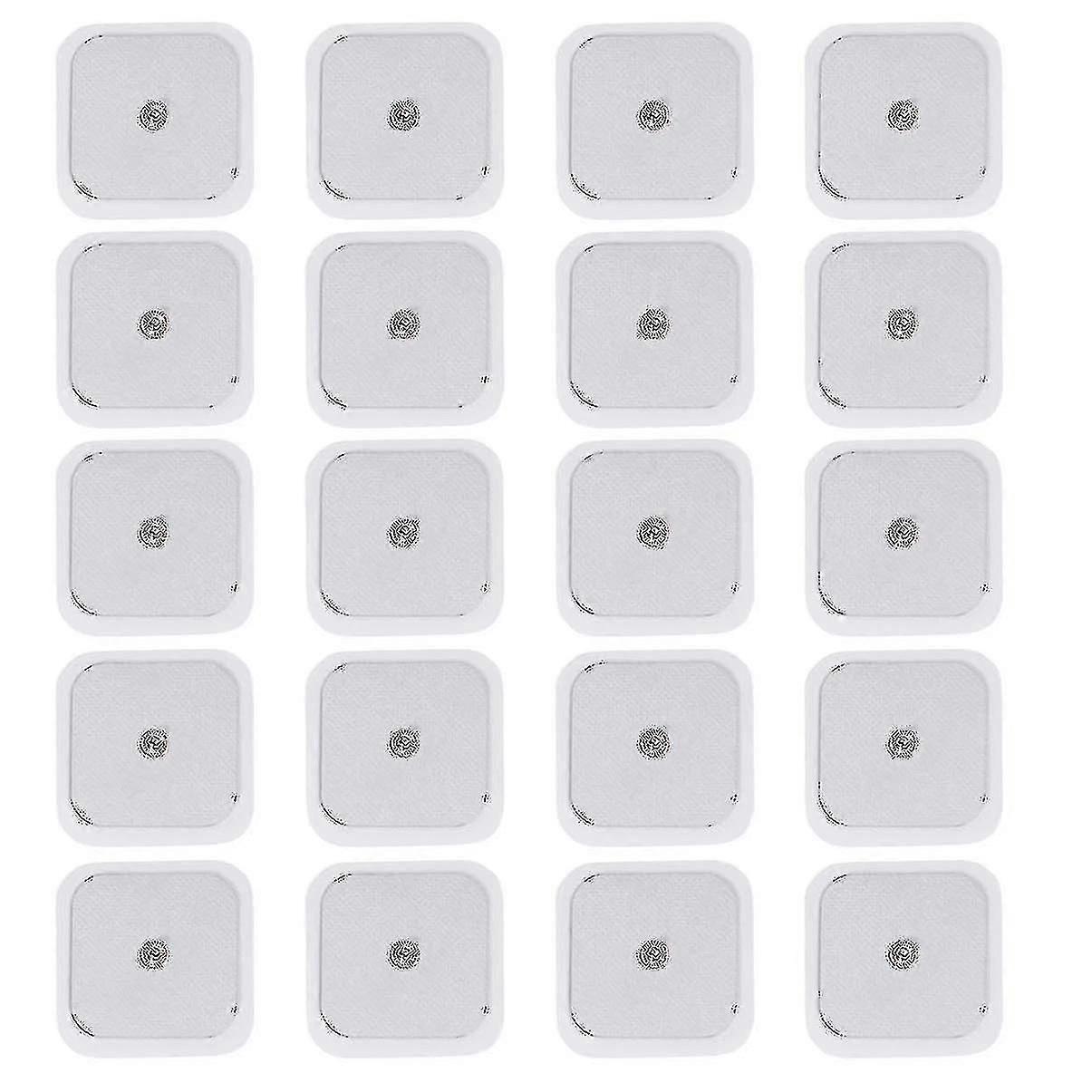20 Pack 5x5cm Επαναχρησιμοποιήσιμα Επιθέματα Ηλεκτροδίων TENS, αυτοκόλλητα για την αντικατάσταση της μονάδας TENS της Beurer