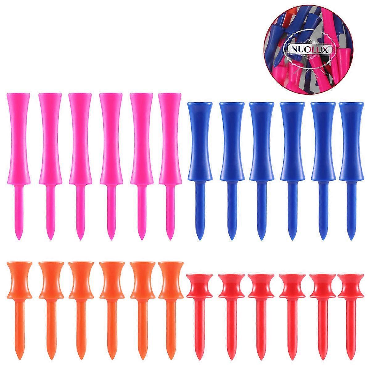 Μικρά Μπλουζάκια NUOLUX 40Pcs γκολφ πλαστικά Μπλουζάκια σκαλοπατιών για τη μπλε στρογγυλή βάση πρακτικής γκολφ που εντοπίζεται εύκολα