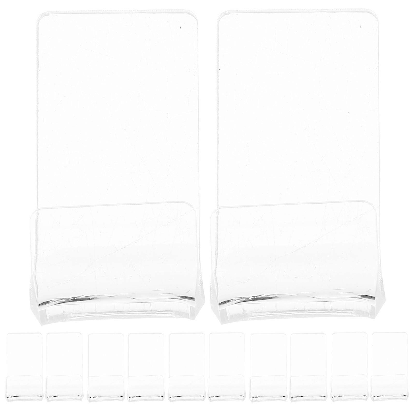 Clear Vinyl Record Display Holder – 12pcs Set for Easy Storage & Showcase, Ideal for Music & Home Decor Enthusiasts