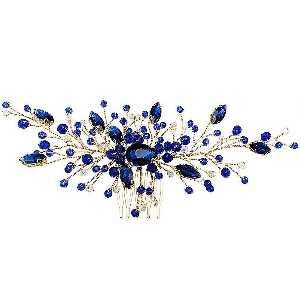 Elegant Crystal Hair Comb, Stunning Adornment for Weddings and Balls, Stable Placement