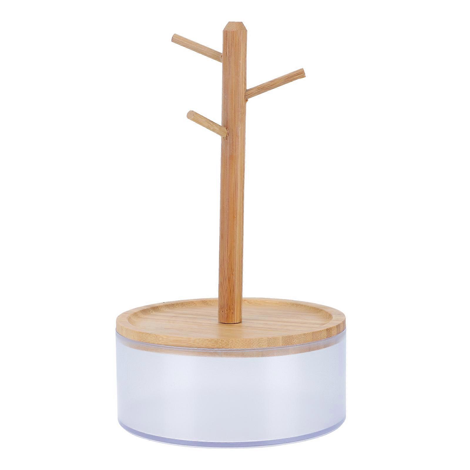 1 قطعة الخواتم الإبداعية حامل عرض الرف شفاف قاعدة مجوهرات منظم للأقراط القلائد والخواتم أنيقة سطح المكتب الديكور للمنزل و