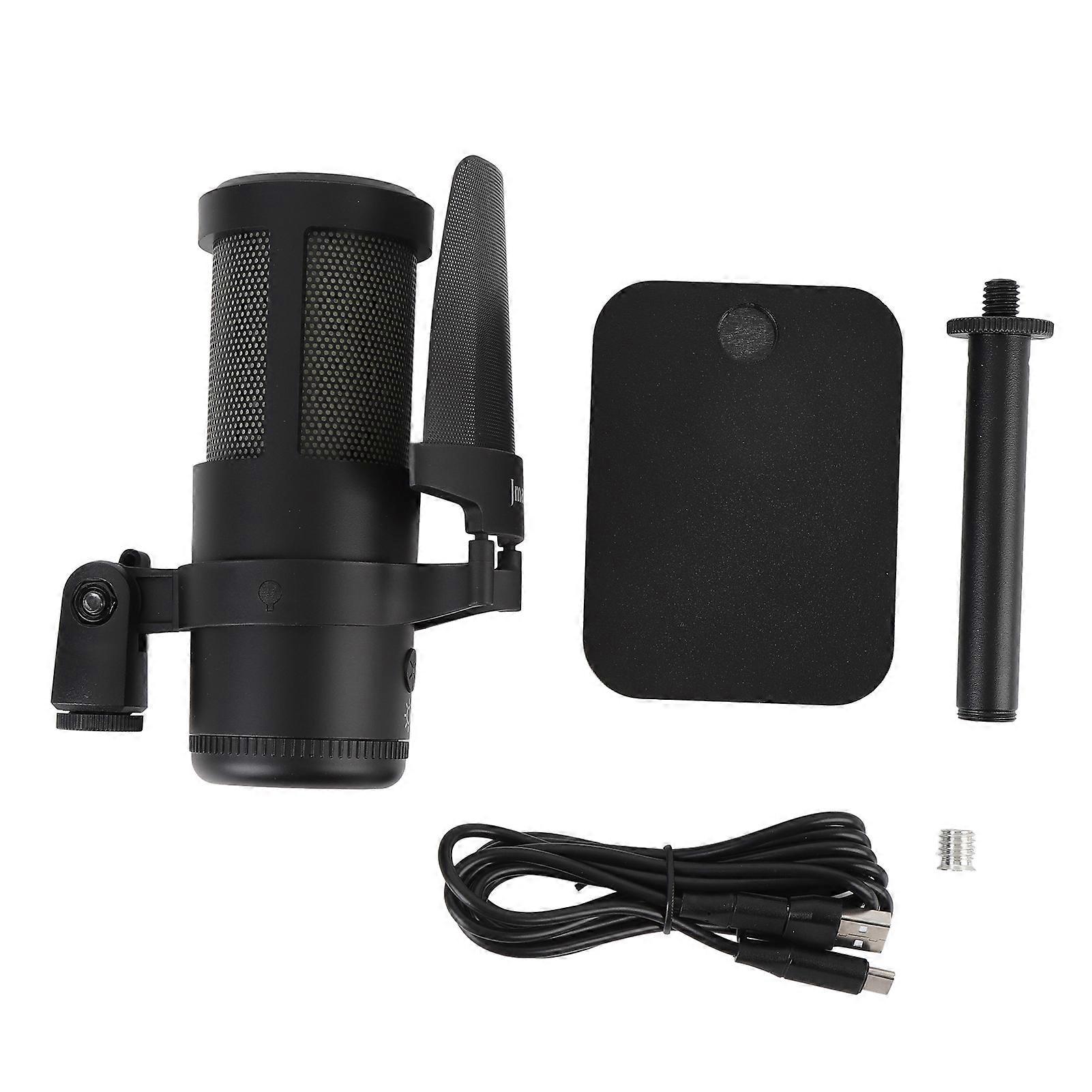 USB Type C Condenser Microphone - Plug & Play for Gaming, Streaming, PC & Mobile Use