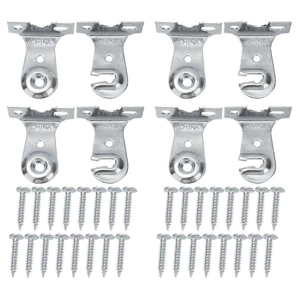 Window Shade Bracket Metal Roller Shade Brackets Set Office Home Easy Installation 4Sets