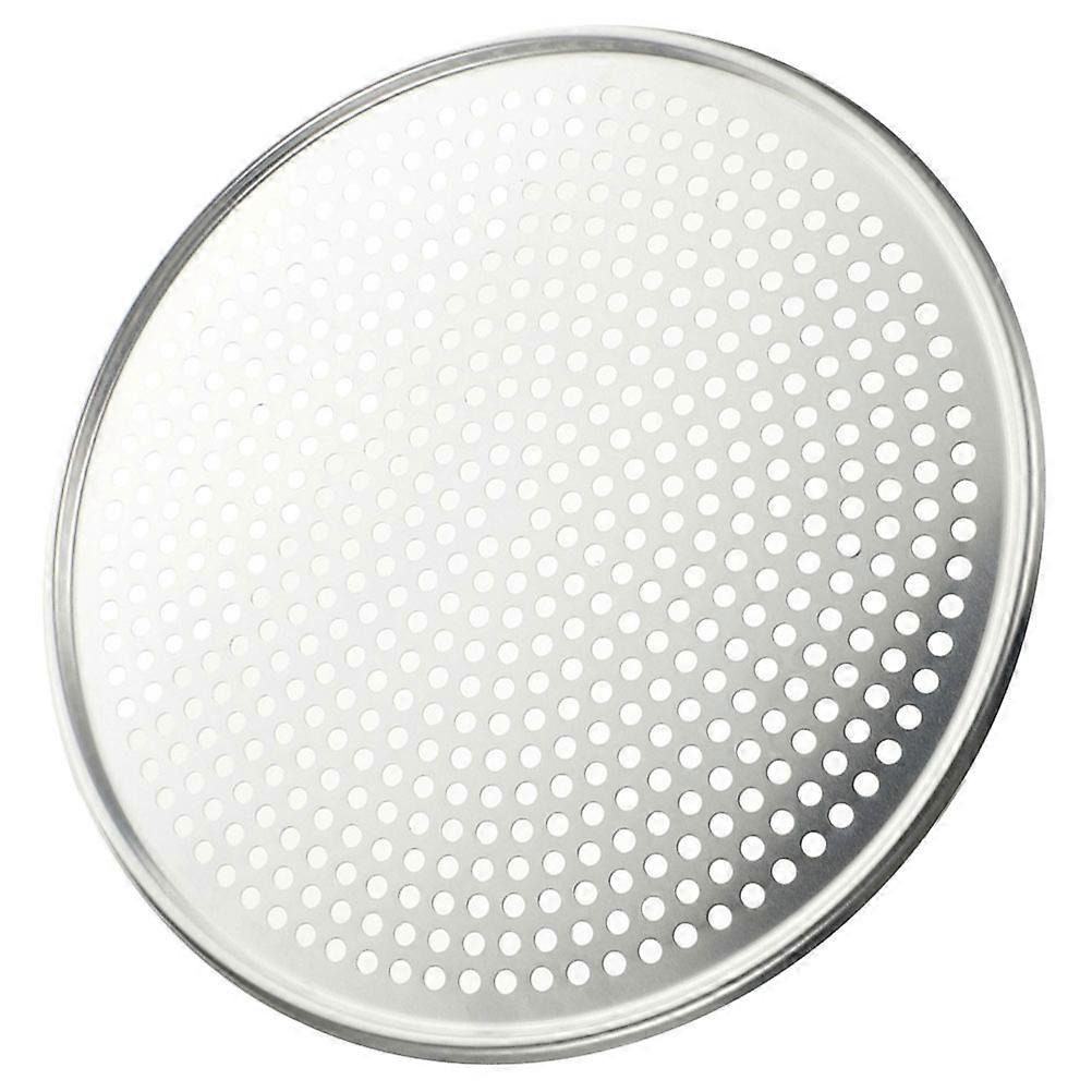 Pizza Baking Pan With Holes Mesh For Coffee Shops Non-stick Surface Round 15 Inches Even Heat Distribution 1Pcs