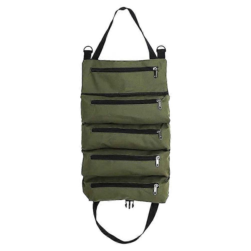 Portable Tool Bag Multipurpose Electrician Accessory Olive Green 47.00X28.00X5.00CM Organizer Tool Storage 1Pack