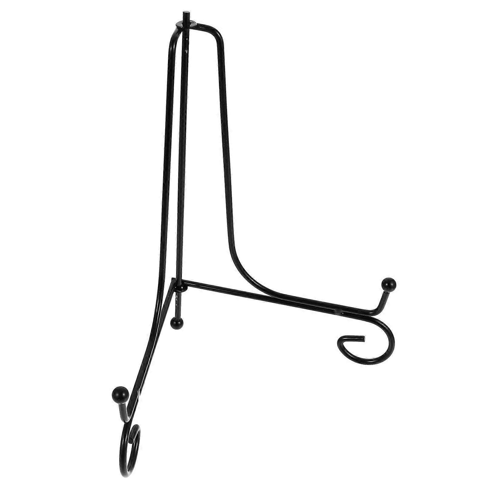 Black Iron Multifunctional Plate and Dish Display Stand for Photos, Paintings – and Craft Decoration