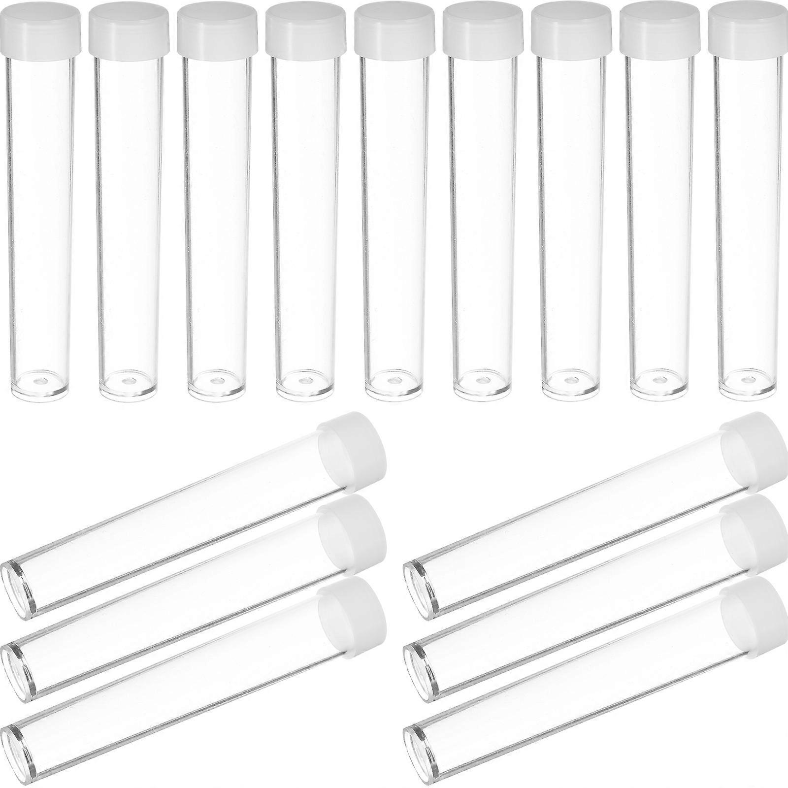 Clear Plastic Storage Tubes with Lids – Durable & Versatile Glitter Bottles for Beads, Candy, Wishing, Crafts, and More – 30pcs Set
