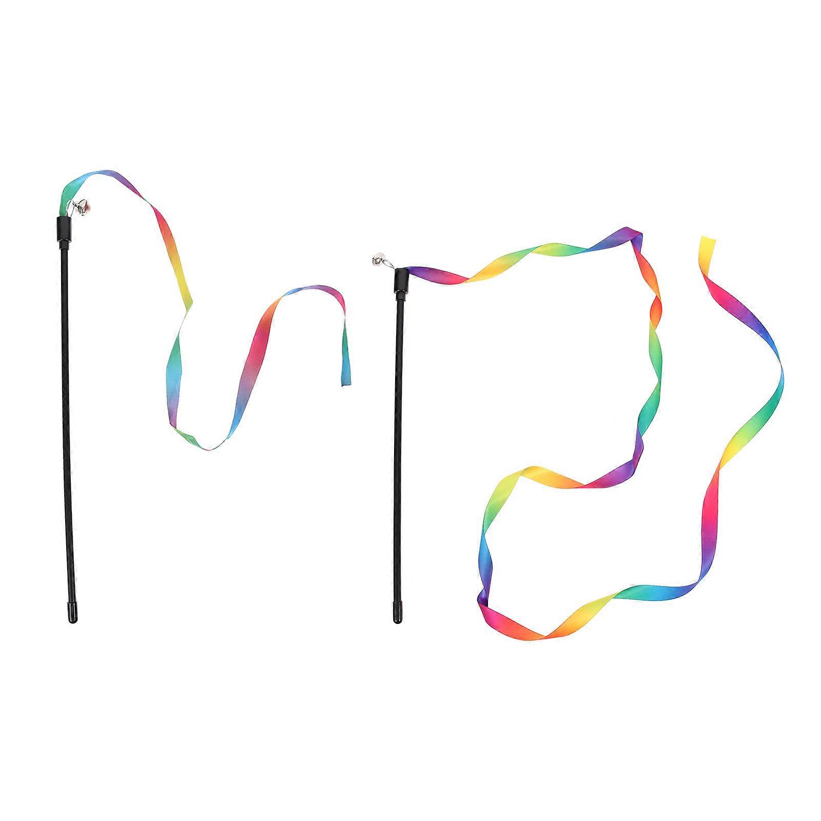 Kedi İnteraktif Oyuncak Aşınmaya Dayanıklı Yavru Kedi Oyuncakları Parlak Renkler 60X1.3X0.1CM 2 Adet