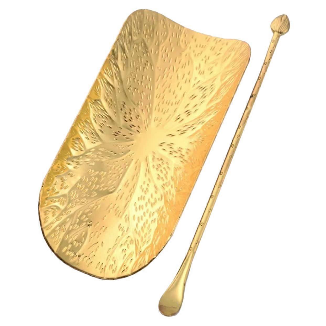 Gong Fu Tea Tool Accessories Golden Mini Container
