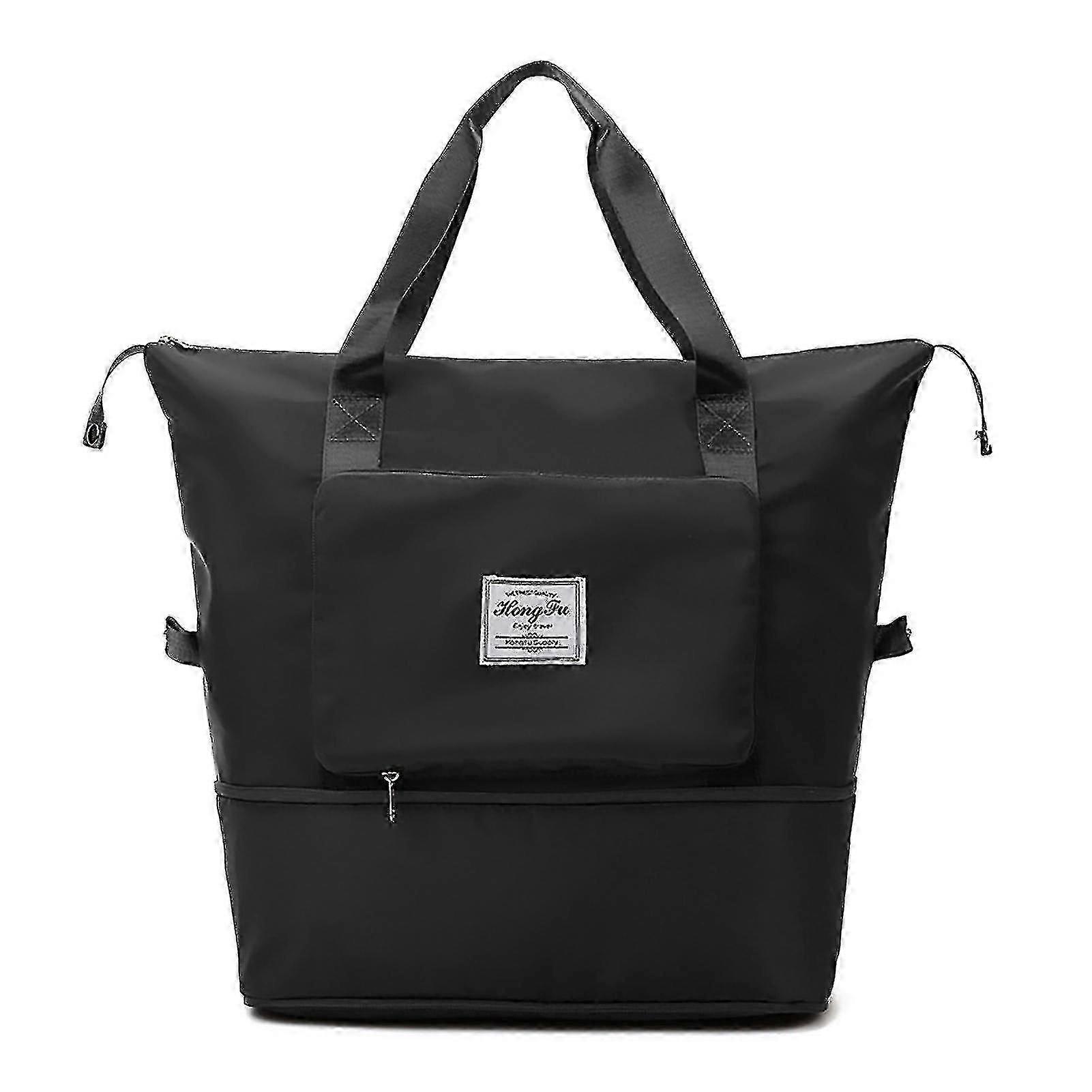 Foldable Large Capacity Travel Duffel Bag Polyester Scratch-proof Tote