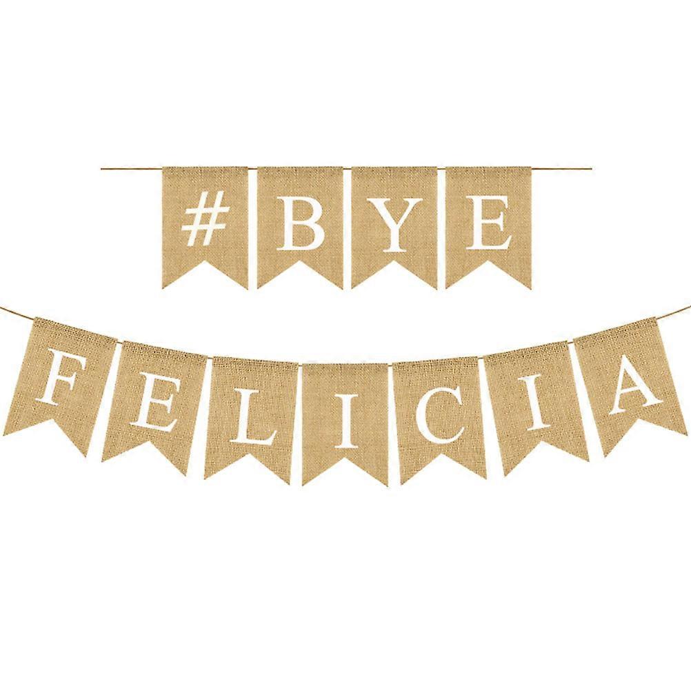 Graduation Party Flag Letter Printing Burlap Banner Swallowtail Bunting Prom Party Supplies Decoration 1Set