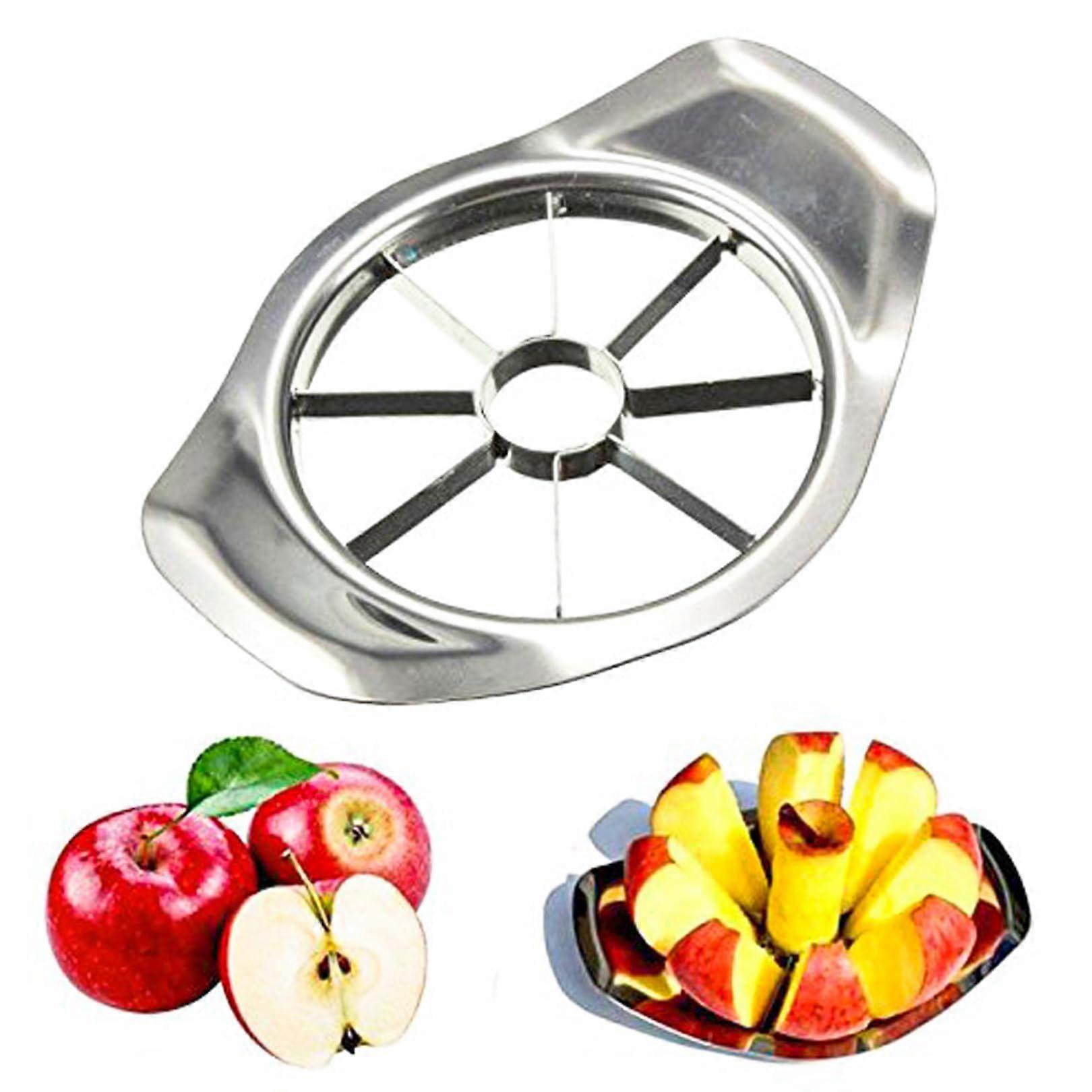 Apple Cutter, Stainless Steel Slicer and Corer, Durable Apple Splitter for Kitchen, Home, Office, and Parties