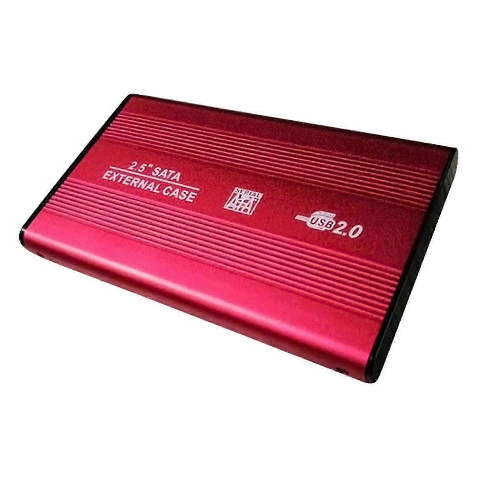 Aluminum Alloy 2.5inch HDD Case USB2.0 to SATA Hard Drive Enclosure Adapter For 2.5inch HDD SSD Hard Disk Case Box
