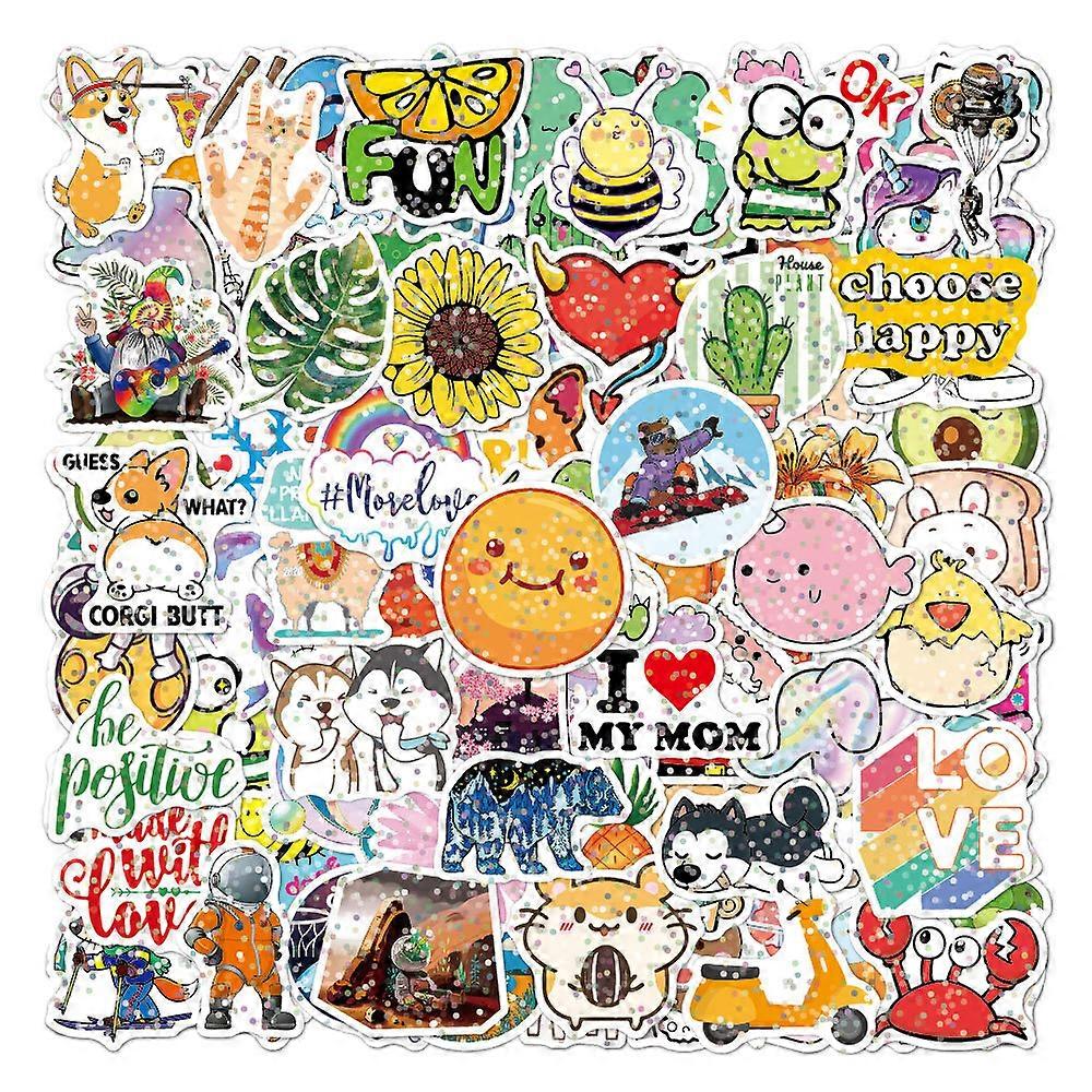100pcs Laptop Stickers Graffiti Patterns Waterproof