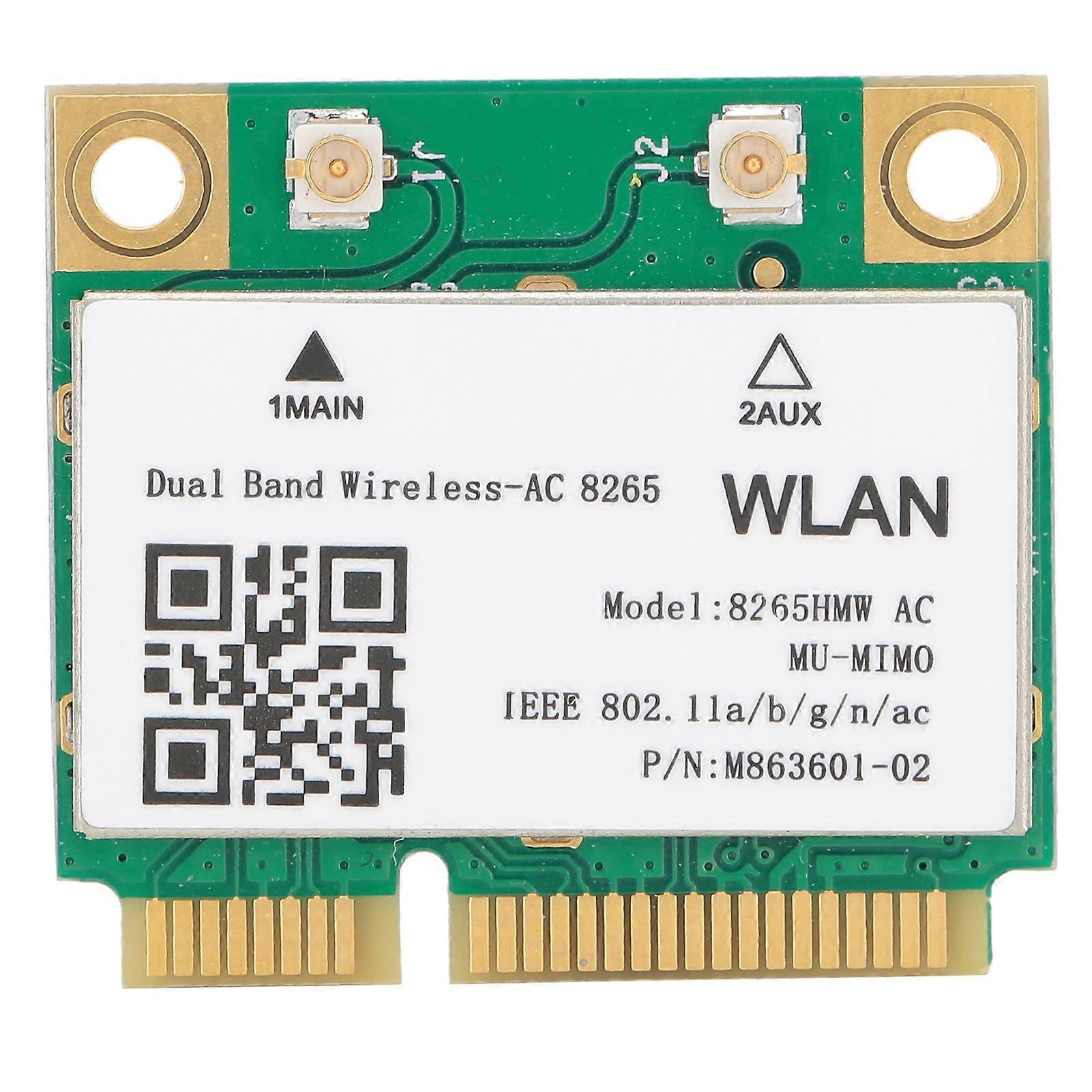 2.4GHz/5GHz Mini PCIE Wi-Fi 802.11ac 867Mbps Bluetooth 4.2 8265HMW Wireless Network Card