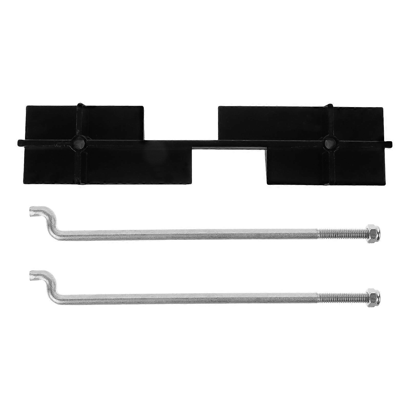It sounds like you're referencing a product description for a **golf cart battery hold down plate or bracket**, specifically designed for **EZGO TXT