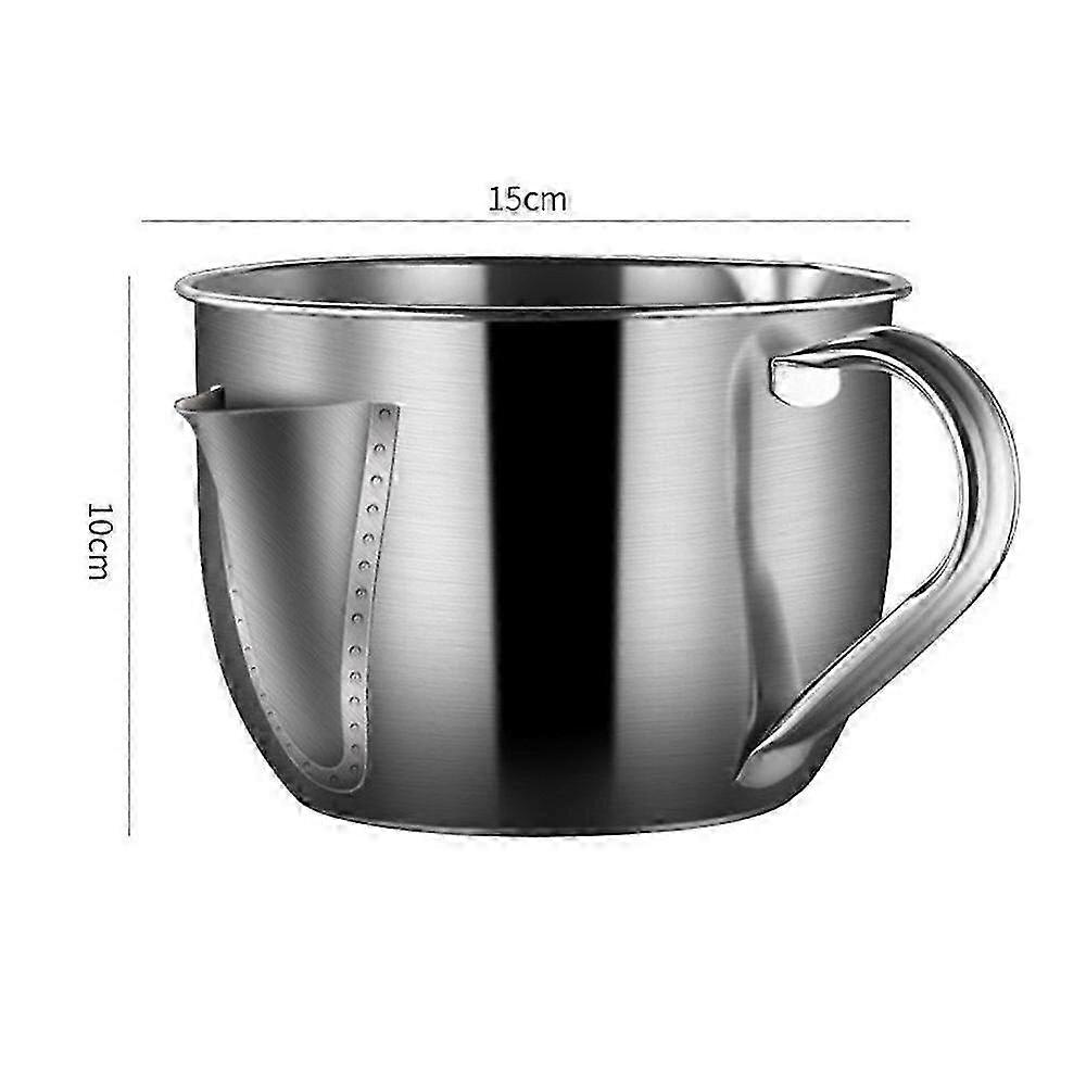 Multi-usage Acier Sauce Huile Soupe Séparateur de graisse Passoire Graisse Cuisine Maison Bol Cuisson Outils Filtrants