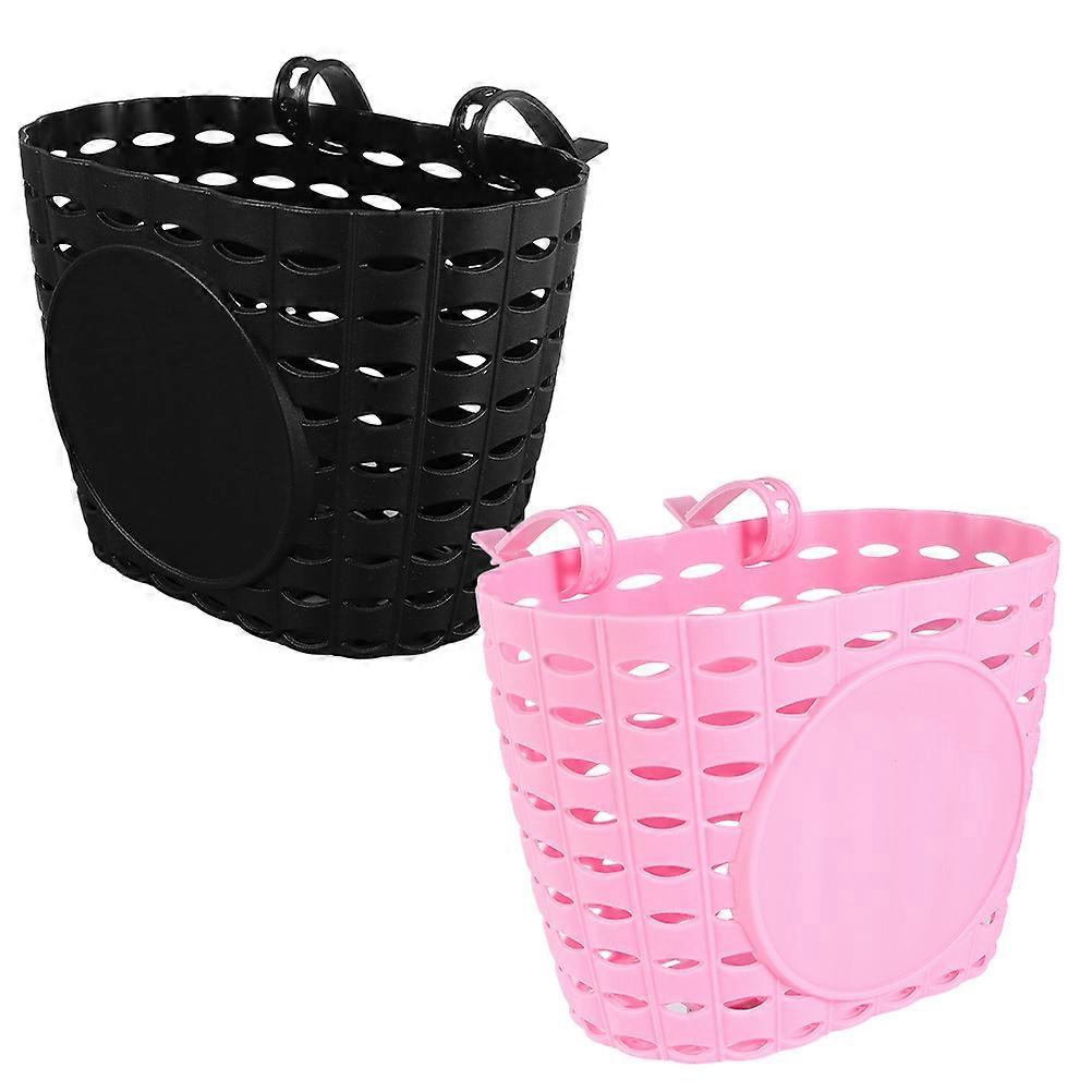 Bike Basket Front Detachable Bicycle Storage Holder Cycling Load-bearing Rectangular 2Pcs