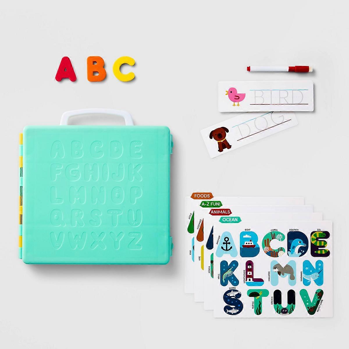 Alphabet 旅行箱 - Gigglescape™:学前益智玩具、阅读和写作套件、精细运动技能发展