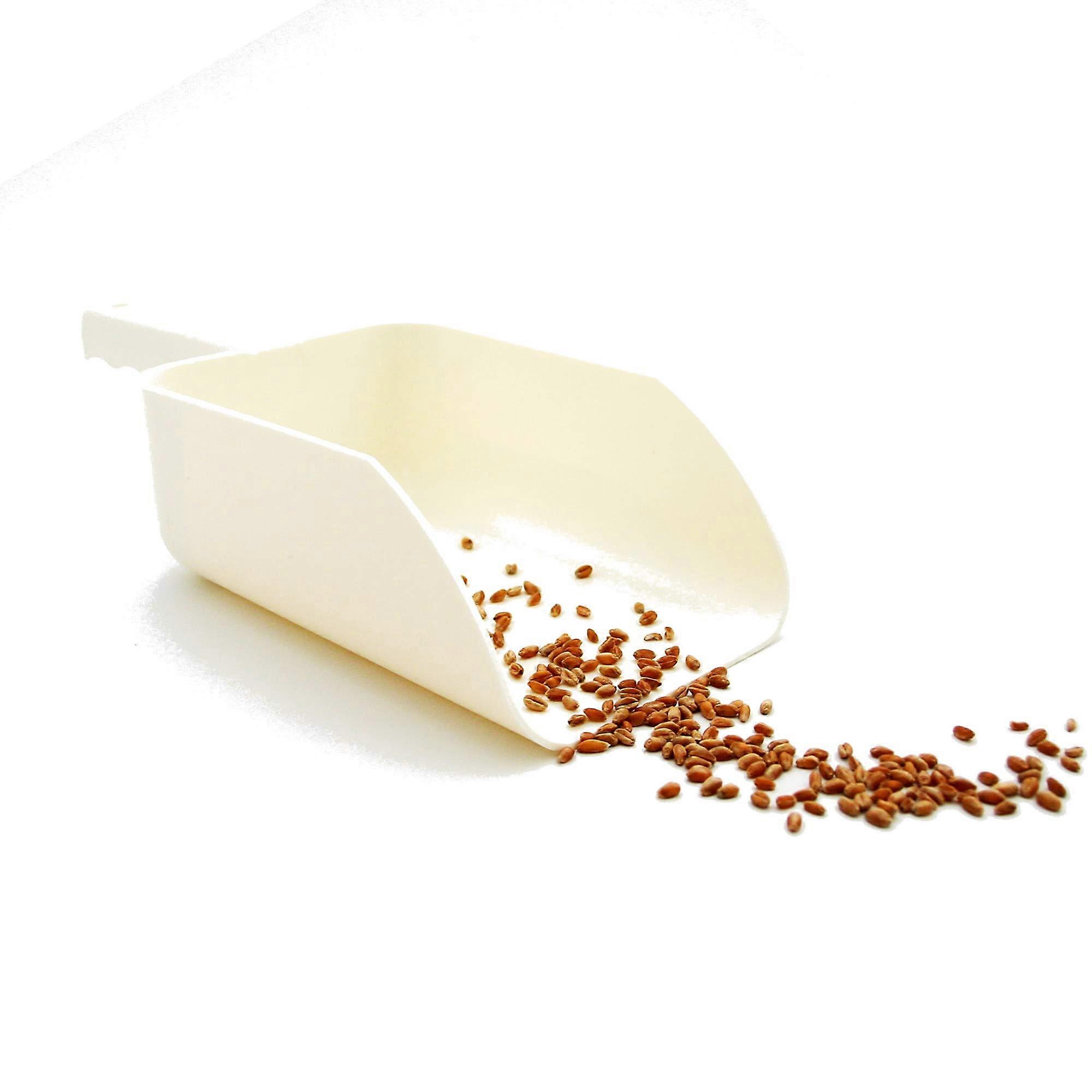 Flour Scoop 500 ml White Plastic Kitchen Tool for Baking and Cooking, Durable and Lightweight Design
