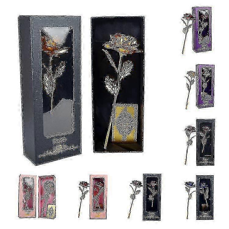 Gold Foil Rose Window Gift Box Creative Valentine's Day Presents