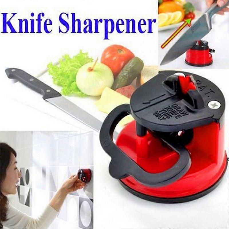 1pcs New Knife Sharpener Scissors Grinder Secure Suction Chef Pad Kitchen Sharpening Tool