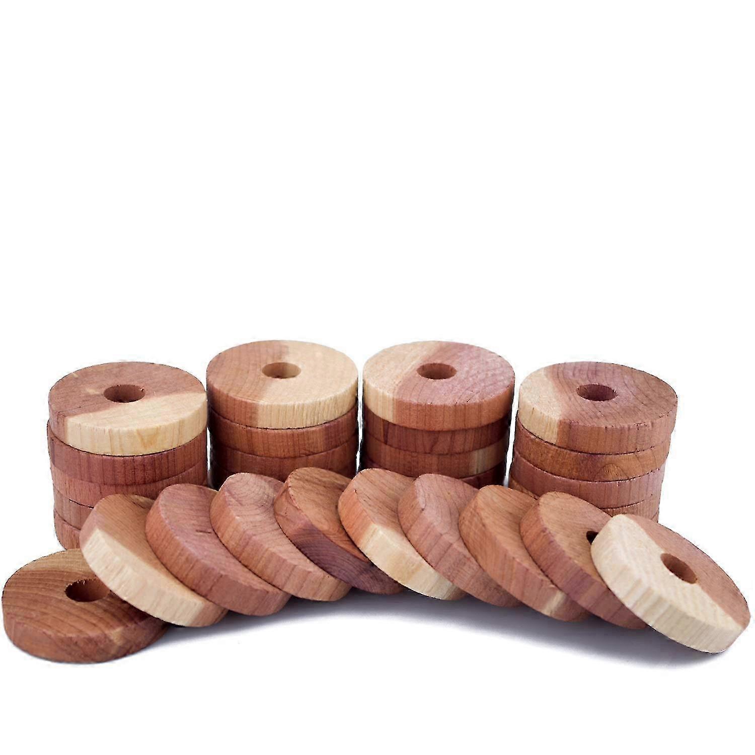 30 Pack Aromatic Cedar Block Storage Accessories for Closets and Drawers