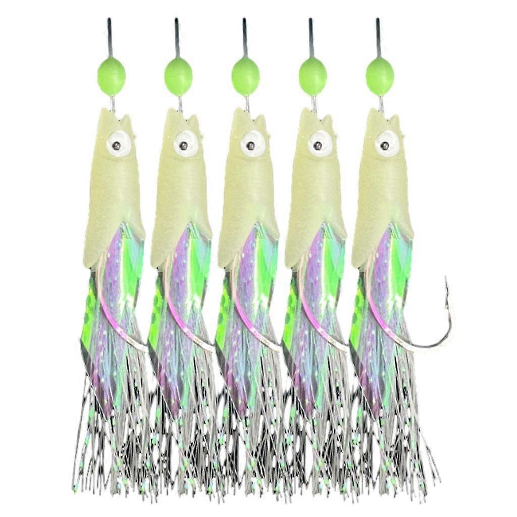String Angelköder Streifen Fischköder Fischhaut Leuchtköder Angelschnur