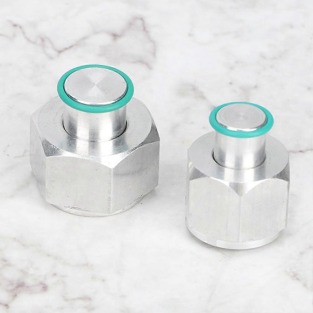 2Pcs Rear AC Block Off Kit M20x1.5 & M22x1.5 Thread CNC Alloy