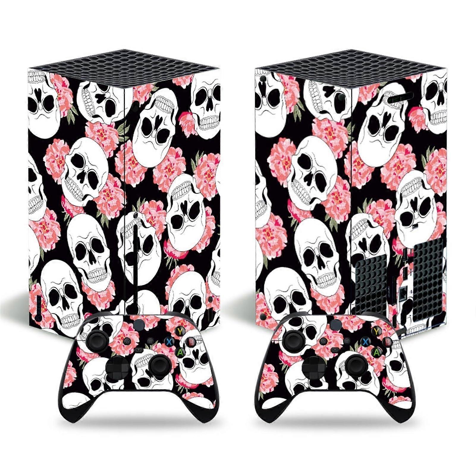 Protective Vinyl Skin Sticker Cover for Xbox Series X Console, Wrap Decal with Two Wireless Controller Stickers, Color 1
